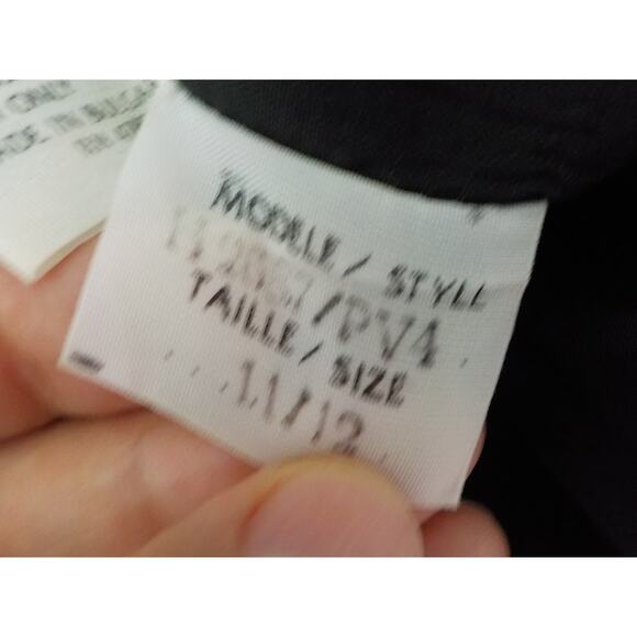 Vintage Alto Plaid Black White Blazer Button Up Women size 11/12 Shoulder Pads - Picture 9 of 11